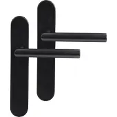 Differnz Deurkruk Amsterdam Bl020 - Mat Zwart - Blind Schild - 2 Stuks