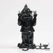 Stoobz Design Tuinkabouter Peace Zwart 11 X 13 X 31 Cm
