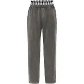 Dandalo Broek basaltgrijs / zwart / wit