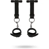 EasyToys - Over the Door Wrist Cuffs - Duurzaam - Bondage Set - Handboeien - BDSM Set - BDSM Toys - Rollenspel Erotiek - Erotisch Spel - Sex Toys voor Vrouwen en Mannen - Zwart