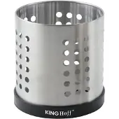 KINGHOFF Serie - Roestvrijstalen Bestekhouder - Demontabele Basis - Lichtgewicht - Klassiek Ontwerp