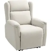 HOMCOM - Relaxfauteuil - met ligfunctie - Beige