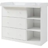En.casa Luiercommode Beldinupp 3 lades en 3 open vakken 93x110x55 cm wit []