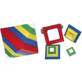 WEPLAY Eduplay puzzel speelgoed driehoek set - 15-delig - educatief karton.