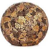 Villaflor Tafellamp Bol Glass Black & Gold Ø 30cm E14 Fitting