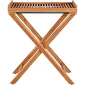 Ebuy24 Bijzettafel Ronda Tray | hout naturel 40x70x60 cm bijzettafels | NADUVI