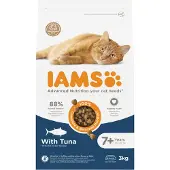 IAMS 3x Cat Senior 7+ Kattenvoer Tuna 3 kg