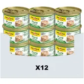 Gimdog little darling pure delight kip/lam - 12x85 gr - Natvoer Hond
