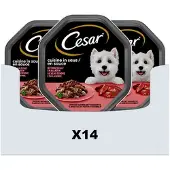 Cesar 14x Cuisine in Saus Kuipje Kalf en Kalkoen 150 gr