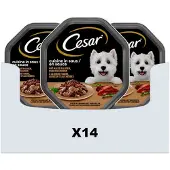 Cesar 14x Cuisine in Saus Kuipje Kalkoen en Rund 150 gr
