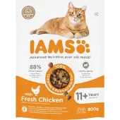 IAMS 4x Cat senior 11+ Kattenvoer Chicken 800 gr