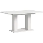 Ebuy24 Uittrekbare Eettafel Motion Emob - Spaanplaat - 150-190x76x90 Cm - Wit