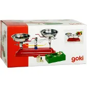 Goki Speelgoedkeuken - Weegschaal - 25,5X14X13Cm - Met 7 Gewichtjes - Metaal
