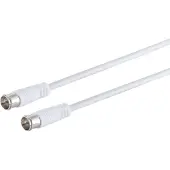Shiverpeaks F-quick (m) - F-quick (m) coaxkabel / recht - wit - 1,5 meter