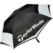 TaylorMade Golfparaplu Double Canopy 64 inch Zwart Wit