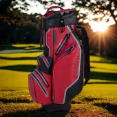 Fastfold Storm Cart bag Ultra Dry Rood zwart