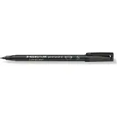 Staedtler Overheadmarker 97% Gerecycled Fijn Ronde punt 0,4 mm Zwart Navulbaar 10 Stuks