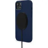 Decoded Siliconen MagSafe iPhone 14 Plus Hoesje Blauw