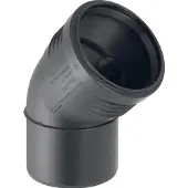 Geberit Silent-PP Bocht, DN 125, dø 125 mm, 390.622.14.1