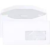 Clairefontaine Clairalfa witte enveloppen 114x229mm venster rechts 45x100mm machinegeschikt 500 stuks