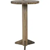 Clayre & Eef Bijzettafel Ø 38x62 cm hout rond