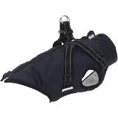 vidaXL Hondenjas met harnas waterdicht reflecterend marineblauw L36