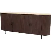 Giga Meubel Dressoir Amber Walnoot Travertin 200cm