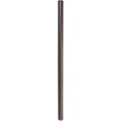 MCW Aluminium paal Sarthe WPC-omheining, pijlerpaal, insteeksysteem 1,86m ~ bruin