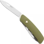 Swiza D03 AM, KNI.0036.1050, Olive, Zwitsers zakmes, 6 tools