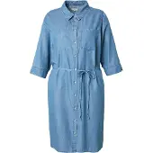 ONLY Carmakoma Carbea Korte Jurk Dames Blauw 54