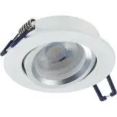 ELP gu10 armatuur sinope kantelbaar wit Ø85mm IP22