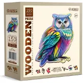Wooden City HOUTEN STAD Puzzel - Hippe Uil.