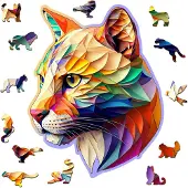 Wooden Camera PUZZLE EN BOIS ¿ PUMA ¿ 150 PCS 15 PCS UNIQUES