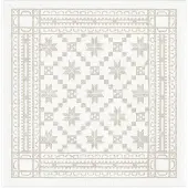 Ekelund Linneväveri Åttebladrose servet 35 x 35 cm Beige