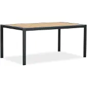 LUX outdoor living Annecy dining tuintafel 4 personen | teakhout + aluminium | Natural Teak/antraciet | 160cm