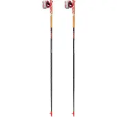 LEKI Trailrunning stok Vertical K View Carbon/White/Neon Red - 135 cm