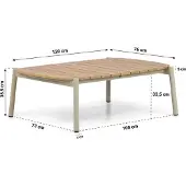 Santika Furniture Coco Sevilla lounge tuintafel 120 x 76 cm