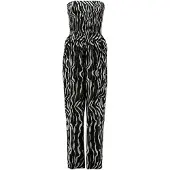 Hailys Jumpsuit 'Ja44nina' zwart / wit