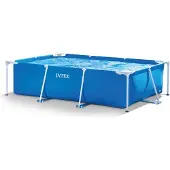Markenlos Intex 28272NP, rechthoekig zwembad, 300cm x 200cm x 75cm, blauw, met metalen frame