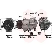 VAN WEZEL 3700K607 Aircopomp