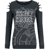 Harry Potter Shirt met lange mouwen - Mischief Managed - L tot XXL - voor Vrouwen - donkergrijs | Maat XL