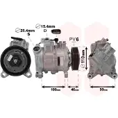 VAN WEZEL 0600K489 Aircopomp