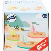 Small Foot - Badspeelgoed Houten Zeilboten, Set van 3