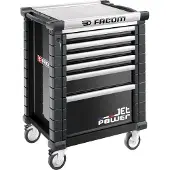 Facom Jet Gereedschapswagen 4 Laden M3 Laag Zwart - JET.CR4NM3A - JET.6NM3APOWER