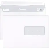 Clairefontaine Clairalfa witte enveloppen C5 162x229 mm met venster rechts 45x100mm 250 stuks