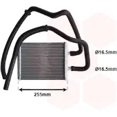 VAN WEZEL 28006105 Kachelradiateur, interieurverwarming