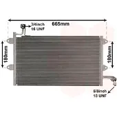 VAN WEZEL 58005137 Condensor voor airco