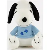 Snoopy met T-shirt (Blauw) Pluche Knuffel 25 cm