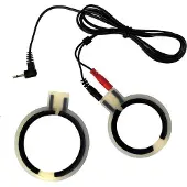Rimba Electro Sex cock rings bi-polar round 2 pcs