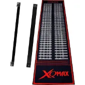 Xqmax -Dartmat-Checkout-INCL OCHE-Rood/Zwart-285x60CM
